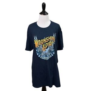 Moonshine Spirit by Brad Paisley Women's L Large Crewneck T-Shirt Short Sleeve